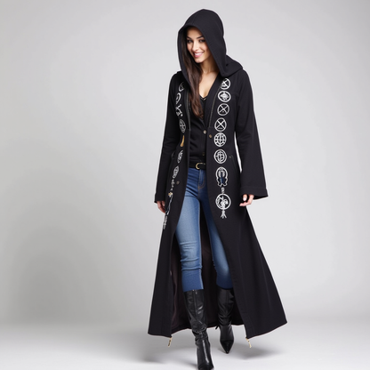 The Luna (Embroidered Hooded Cardigan)