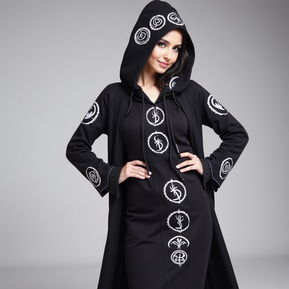 The Luna (Embroidered Hooded Cardigan)