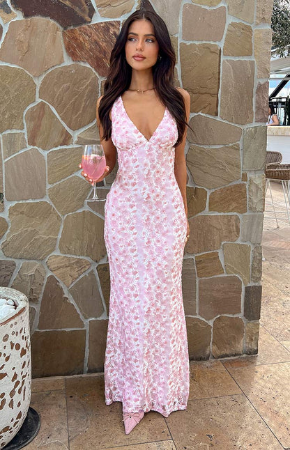 SOPHIA MAXI DRESS -  PINK